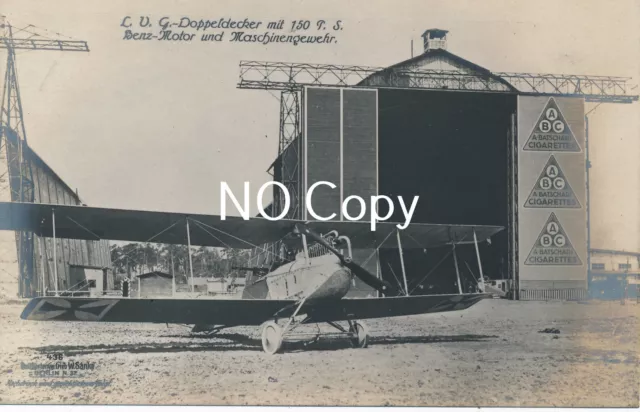 Foto Flugzeug Oldtimer LVG Doppeldecker  X121