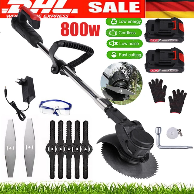 21V ELEKTRO AKKURASENTRIMMER 500W Freischneider Motorsense mit