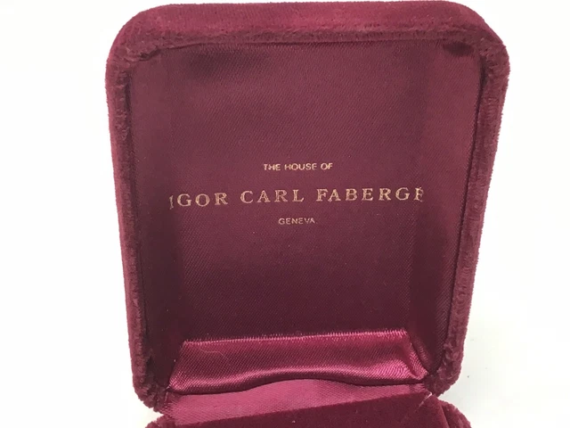#2 Franklin Mint Igor Carl Faberge Empty Necklace Box #2 Franklin Mint Igor Carl Faberge Empty Necklace Box