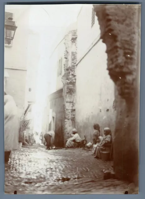 Algérie, Le Casbah d&#039;Alger Vintage citrate print. Vintage Algeria  Tirage