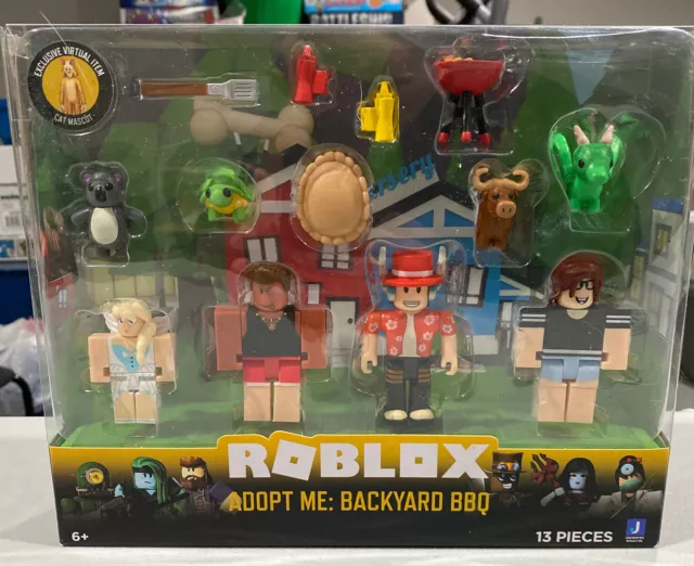 Roblox Toy Celebrity Collection Adopt Me Backyard BBQ 4 Figure Pack 13  Pieces