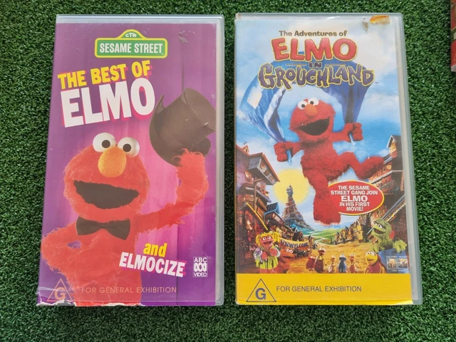 THE ADVENTURES OF Elmo in Grouchland &amp; Best of Elmo Sesame St x2 VHS ...