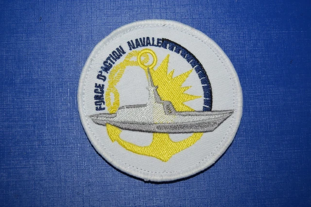 Patch Force D'Action Navale Marine Nationale - Insigne Tissu Original 90mm