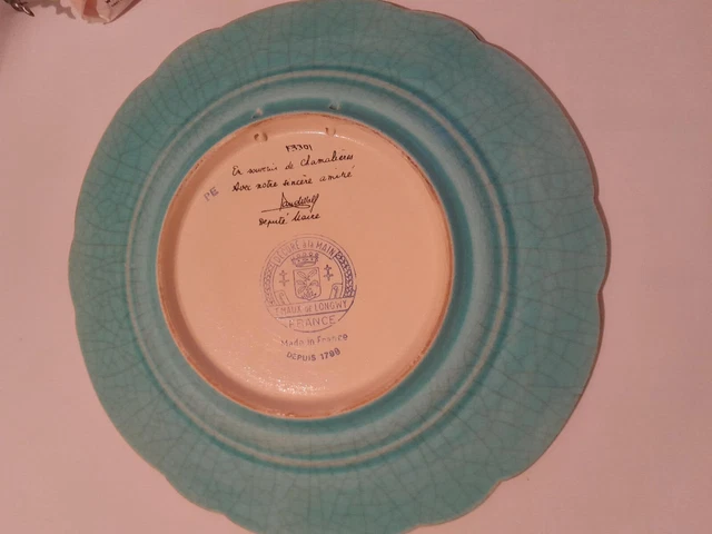 Assiette Maçonnique 25 Cm Signée – Franc-maçonnerie, Céramique France 2005