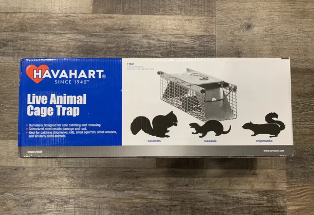 Havahart Live Animal Cage Trap For Small Animals Squirrels Rats Etc #1025 New
