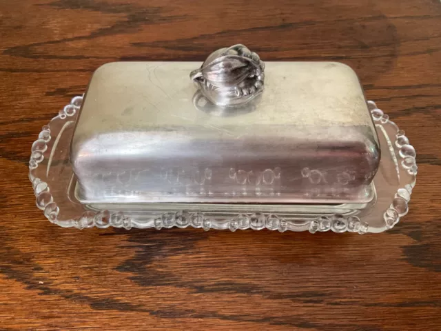 Vintage Silver Plated Butter Dish