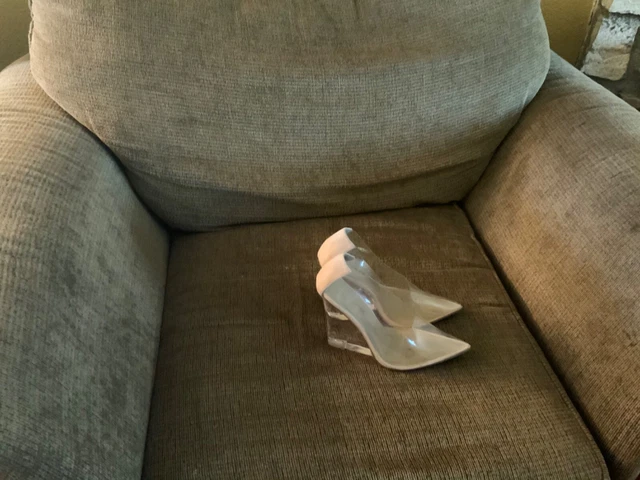 Clear Wedge Heel Size 7.5