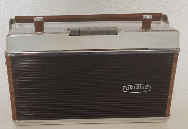 Poste Radio Optalix Gris Vintage 1970s - France, à Réparer