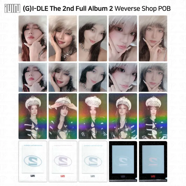 (G)I-DLE G-IDLE IDLE The 2nd Full Album 2 Two Weverse Shop POB Photocard KPOP