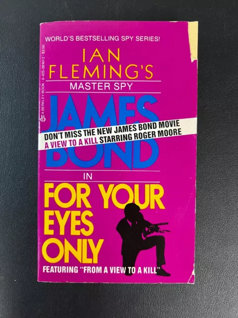 "Master Spy James Bond in For Your Eyes Only" by Ian Fleming Vintage Paperback