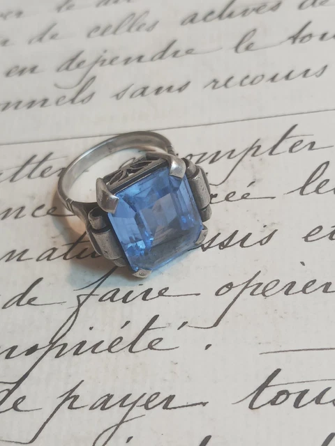 Bague Argent 925 Onyx Navette 8x4mm Ref. 46524