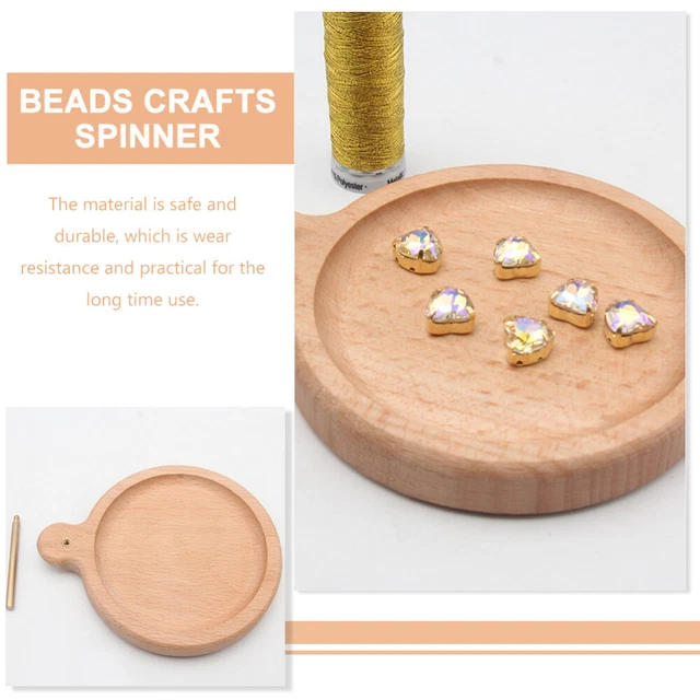 Spool Halter 2-in-1 Perle Weben Werkzeug Handwerk Perle Droht Tablett 11