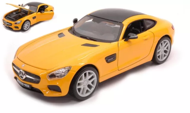 Model Car Scale 1:24 Mercedes AMG Gt diecast vehicles road collection