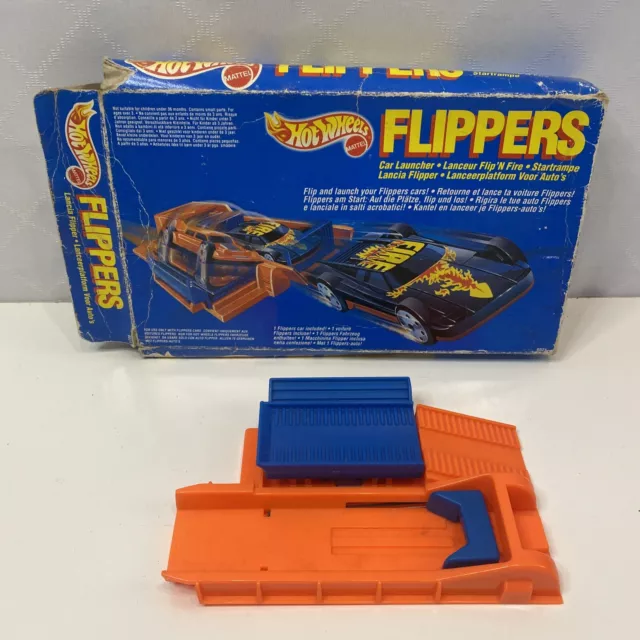 Vintage 1989 Hot Wheels Mattel Flippers Car Launcher