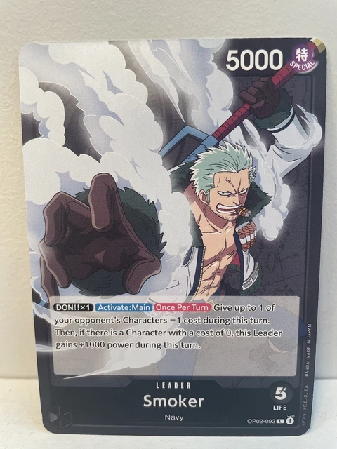 ONE PIECE CARD Game TCG English Paramount War OP02-093 L Smoker Leader