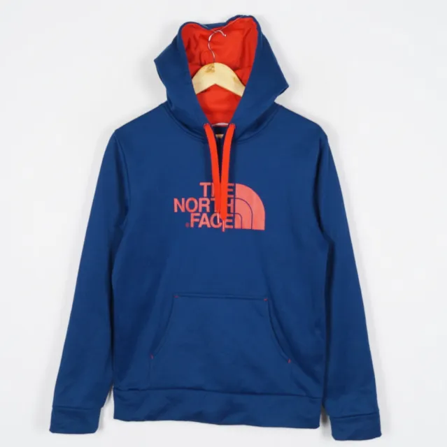 The North Face Homme Pull Taille S Capuche Bleu Poches Pull me11260