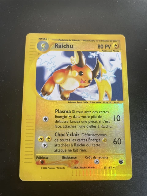 Raichu Reverse - Pokemon 25/165 Expedition Bon Etat Version Francaise