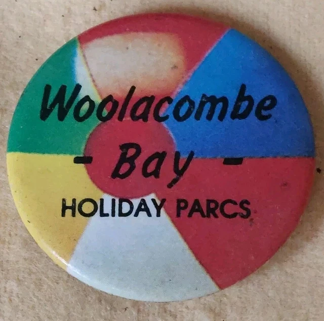 WOOLACOMBE BAY HOLIDAY PARCS DEVON, Vintage Collectors Pin Badge c1970s ...