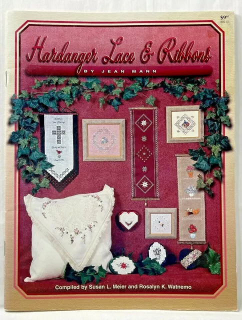 Nordic Needle 1997 hardanger encaje y cintas 0213 libro de patrones bordados 9717
