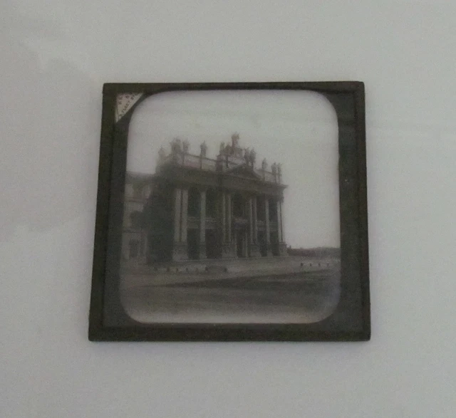 Glass Magic Lantern Slide ST JOHNS LATERAN C1890 PHOTO ROME ROMA ITALY 2