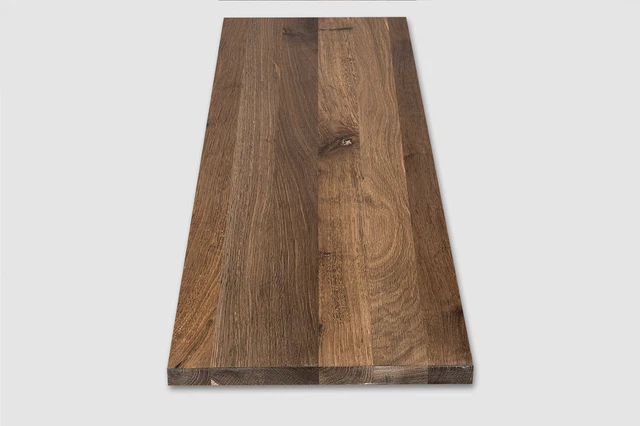 Tablero de estantería estantería de pared nivel de colocación zonas ahumadas rústico 20 mm aceite de cera dura blanco natural