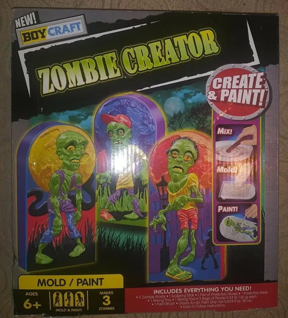 Molde y pintura Boy Craft Zombie Creator. Nuevo en caja.