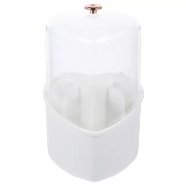 Heart-Shaped Makeup Brush Holder with Lid-GE