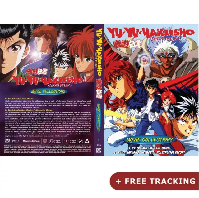 ANIME YU YU HAKUSHO GHOST FILES MOVIE COLLECTIONS DVD ENGLISH DUBBED +FREE  ANIME