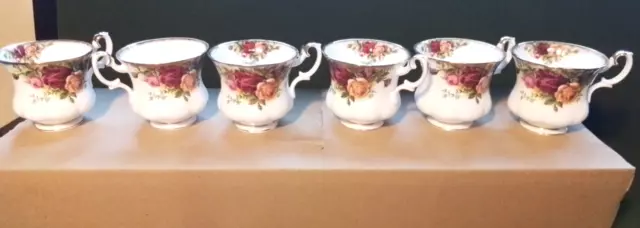 Royal Albert Old Country Roses Coffee Cups & Saucers x 6 ,Milk Jug & Sugar Bowl
