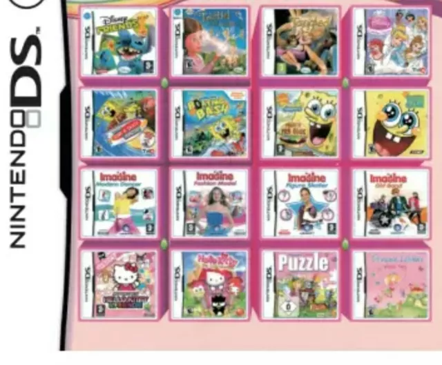 300 Giochi Ds Per Bambina Nintendo New 2Ds Xl- 3Ds Xl- 3Ds - 2Ds - Nds - Ndsi Xl