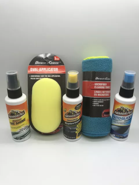 New Armor All Complete Car Care Gift Pack 6 Piece Kit Auto