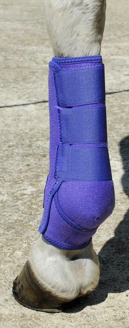 Rhinegold Sports Medicine Wrap Horse Boots in Purple