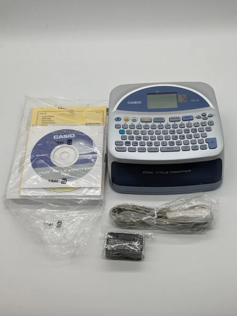 Casio disc title printer deals