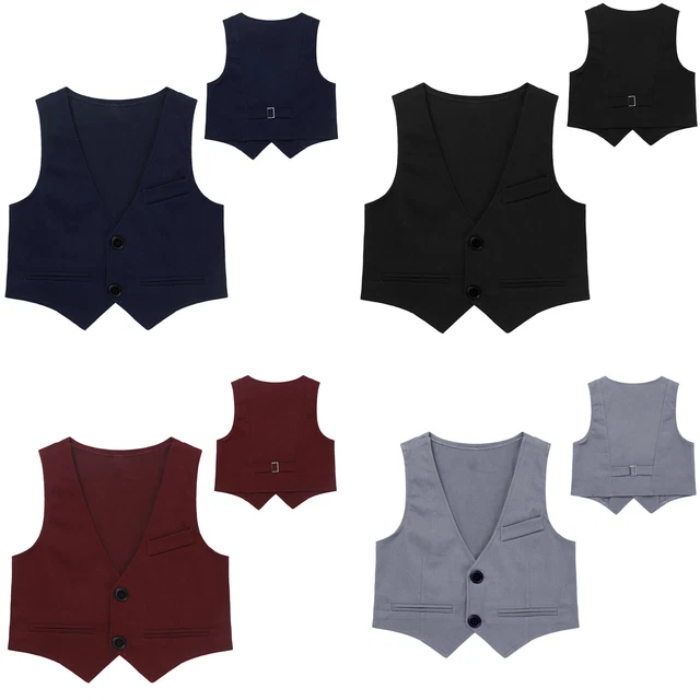 Gilet bambini ragazzi gilet abito da festa gentiluomo gilet top per matrimonio festa