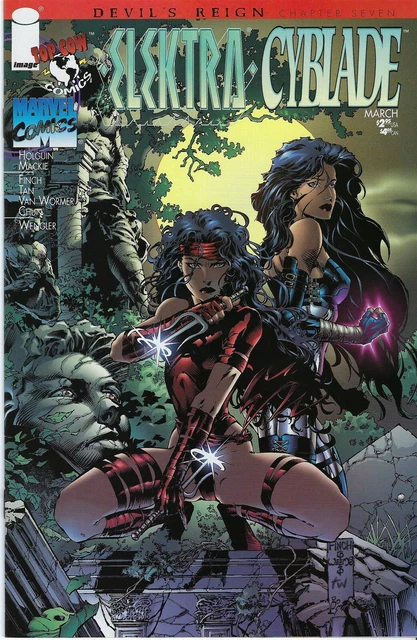 Elektra/Cyblade (Marvel/Top Cow-1997) #1 Dark Reign #7, David Finch, Billy Tan