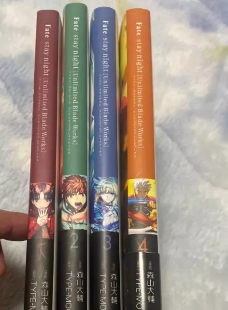 Manga cómico Fate/stay night Unlimited Blade Works vol. Juego de 1-4 libros japoneses nuevo