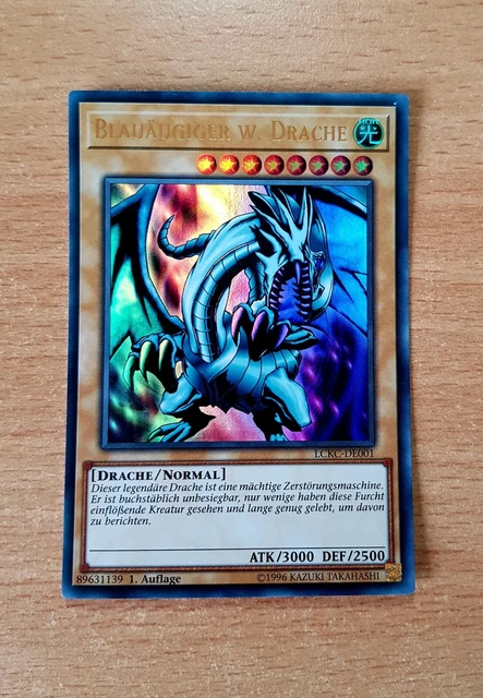 Blauäugiger Weißer Drache 1 Auflage Ske De001 YUGIOH WEISSER DRACHE mit eiskaltem Blick 1. Auflage Ultra Rare Mint