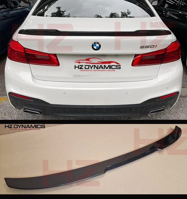 Carbon Look Cs Look Spoiler Labbra Stivale Posteriore Per Bmw Serie G30 5 2017 20 Bodykit