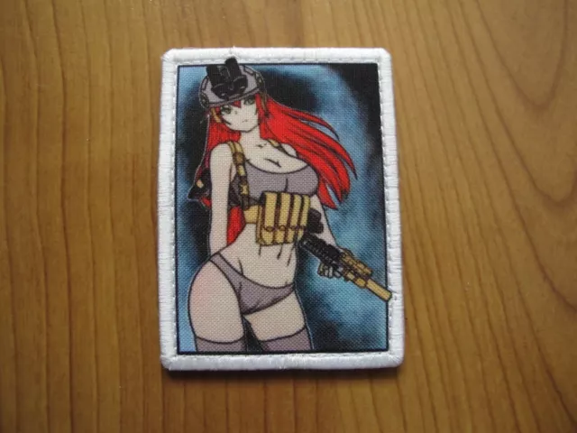 Morale Patch Waifu Japanese Anime Girl Airsoft Perverted US ARMY Flash Bang  Type