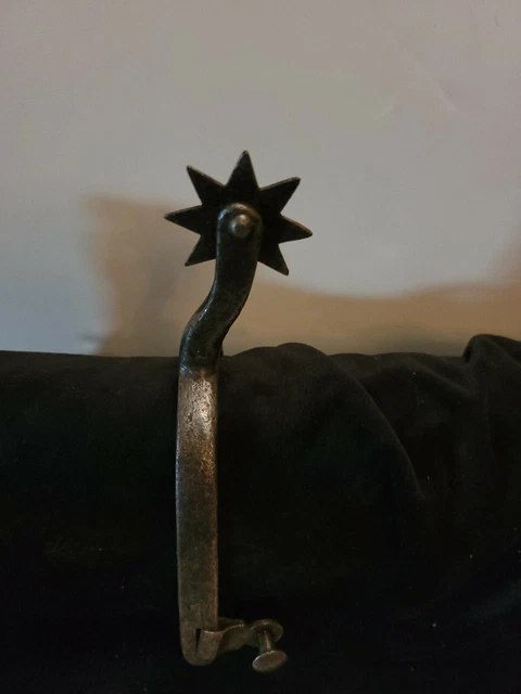 Buermenn late 1800s single L Spur hand forged  Star logo 1 7/8 8 pt