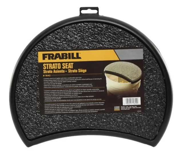 Frabill Strato Seat ~ Comfortable with Foam Padding ~ Fits 5 Gallon buckets