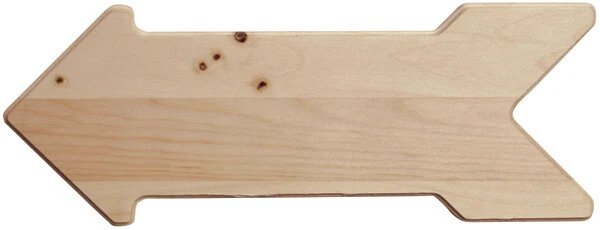 Pine Arrow Signboard-16"X6"X.63", Set Of 2