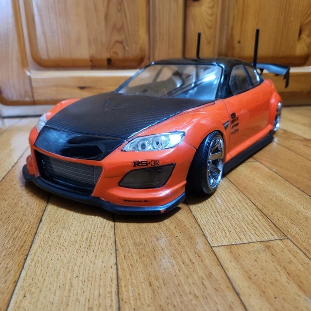 YOKOMO CHASSIS OPTIMAL Rx-8 Body Orange Radio Control Rd2.0 Rd1.0 Drift ...