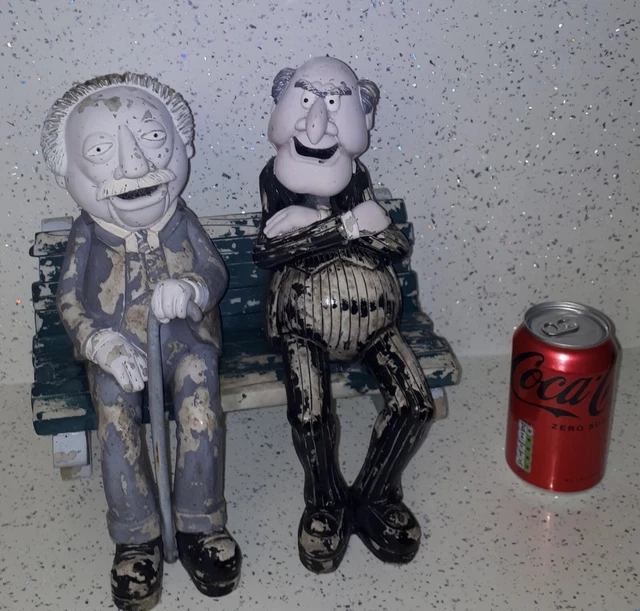 MUPPET SHOW HENSON Statler and Waldorf on a bench heavy Garden figure ...