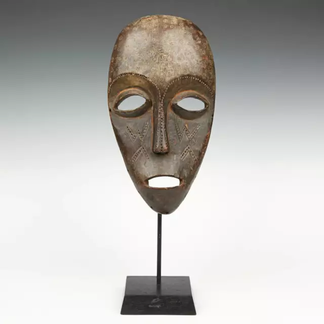 African Mask Lega Carved Wood Democratic Republic Of Congo C. Africa 20Th C.