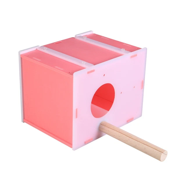 Scatola di riproduzione per uccellini in plastica scatola per nidificazione per uccellini casa stazione per uccellini