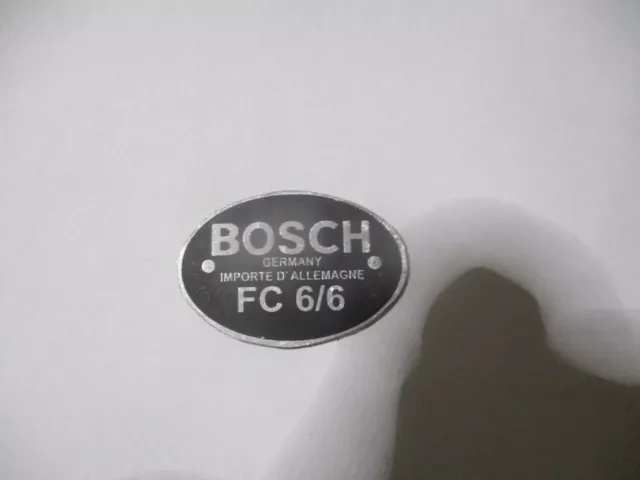 Bouclier Bosch Panneau Type s72 Corne FC 6/6 Benz DKW opel Ford BMW Rétro 6V VW