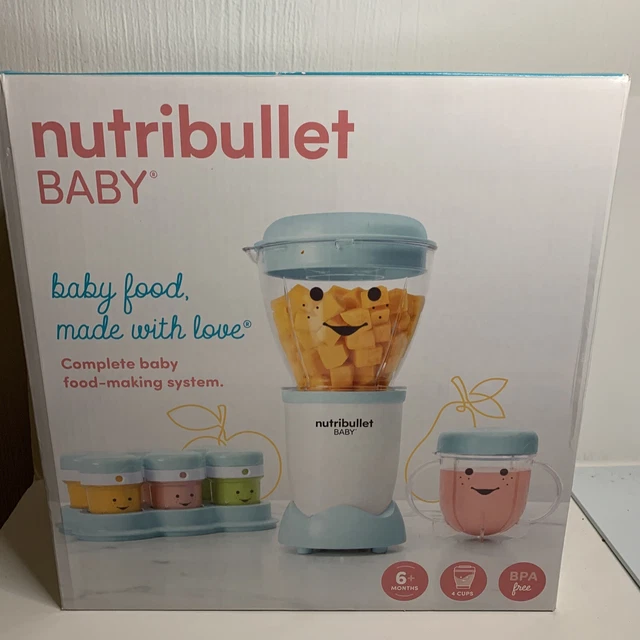 NutriBullet Baby Food Blender, 32-oz, Blue, NBY-50100