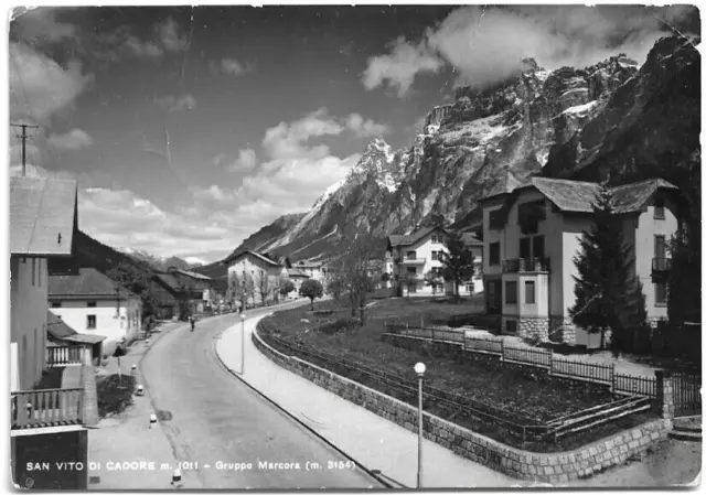 CARTOLINA DI BELLUNO ,SAN VITO DI CADORE  viaggiata 1954