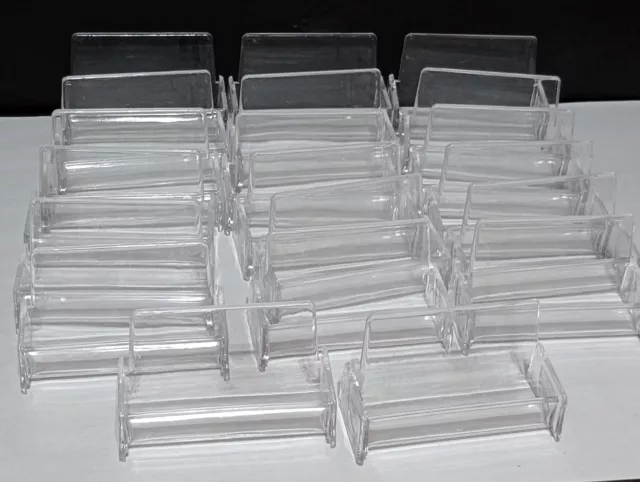 20pcs Clear Acrylic Desktop  Business Card Holders Display Free Shipping